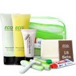 ECO amenities All-in-Kit Travel Kit, 6-Piece Travel Size Toiletries Accessories in a Hygenic PVC Bag, 18 Kits